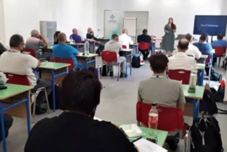 Parents are listening to an awareness session