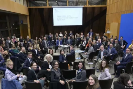 People sitting in a meeting