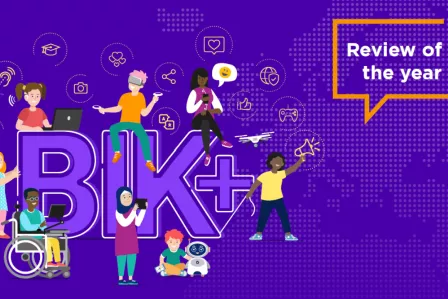 Cover of the BIK Annual Report 22, decorative