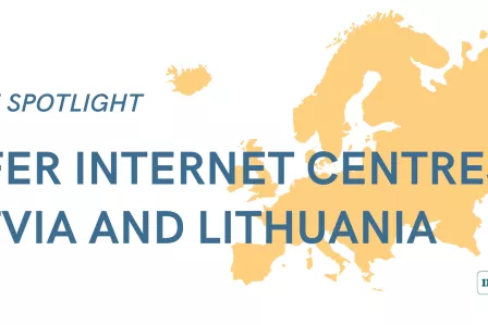 Europe map in front of the writing "SICs Latvia Lithuania" 