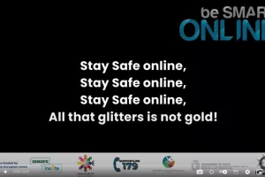 Screenshot of the lyric video.