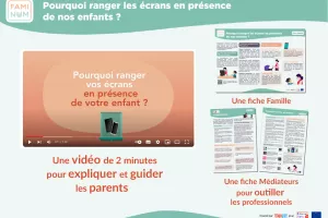 An image describing a preview of a video on why you should not use your screens in the presence of your child 