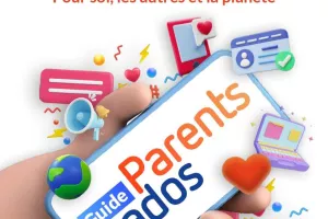 Image of a poster for Safer Internet Day 2024 for parents and teens on how to be responsible online 