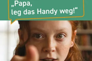 cover of the brochure 'Dad, put your phone away!' 