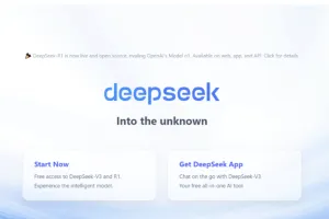 Image shows Deepseek app