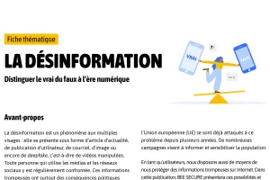 Disinformation: distinguish truth from falsehood