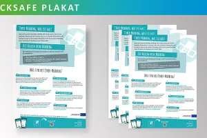 Poster accompanying the cyberbullying first aid app 