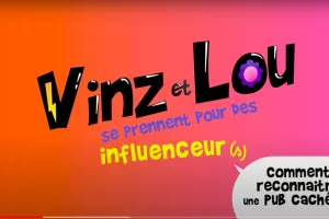 Vinz et Lou cartoon "How do you recognize hidden ads?"