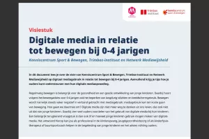 Vision paper: Digital media in relation to exercise in 0-4 year olds