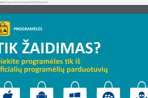 Ar programėlės tik žaidimas?