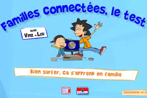 Connected families, the test