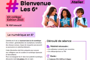 "Welcome to Middle School!" awareness leaflet