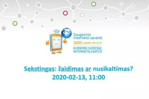 Webinar “Sexting: a game or a crime?”