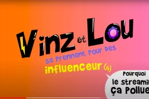 Vinz et Lou cartoon "Why does the streaming pollute?"