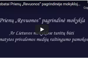 Debate in Prienai „Revuonos“ school on internet safety