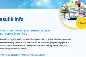 Recommendations for students: Use of Artificial Intelligence in studies