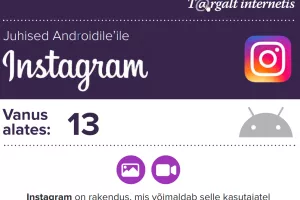 Privaatsussätete seadistamine Instagrammis. Privacy settings for accounts in Instagram.