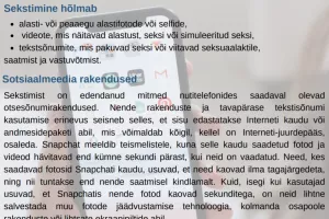 "Mis on seksting" - "What is sexting"