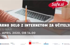 Webinar for teachers on the topic of safe internet use, focusing on teleworking in education