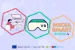Visual identity of the MediaSmartOnline campaign featuring a VR headset