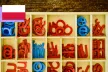 Letters in bozes.