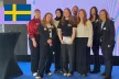 Photo of the Youth Panel representatives and the Swedish ombudsman for children, Juno Blom.