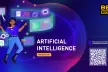 You can see a person on the left and on the right the topics "artificial intelligence"