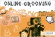 Collage on the topic of cybergrooming