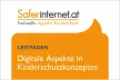 Brochure cover with the title “Guide: Digital Aspects in child protection concepts”