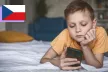 Child on a phone.