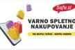 Front side of the leaflet on safe online shopping