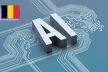 AI embossed writing over a set of microchips