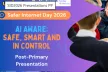 Image of Presentation cover slide with presentation title: AI Aware: Safe, Smart and in Control - Post Primary Presentation
