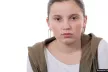 Girl looking scared