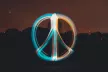Photo showing the symbol of peace