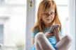 Young girl using a mobile phone