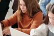 Students using laptops