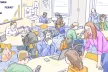 People sitting in a classroom