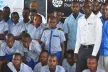 Group photo of  people who attended the Safer Internet Day event in Rwanda