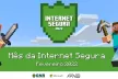 Official logo of the SID2022 campaign by Internet Segura and Microsoft featuring Minecraft characters and "Safer Internet Month, February 2022"