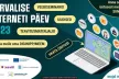 Graphic design of the main SID event featuring an open laptop with a lot of apps symbols around it.