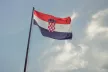 Croatian flag waving