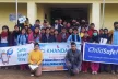 A group of students, teachers and educators celebrating Safer Internet Day in Nepal.