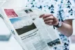 Man with newspaper in his hands