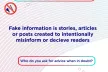 Fake Information
