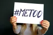 MeToo hashtag on a placard