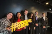 Young people photographed at Youth Policy Dialogue on Cyberbullying 