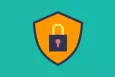 The symbol of a shield with a lock inside