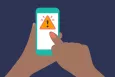 Two hands holding a smartphone and tapping.