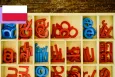 Letters in bozes.